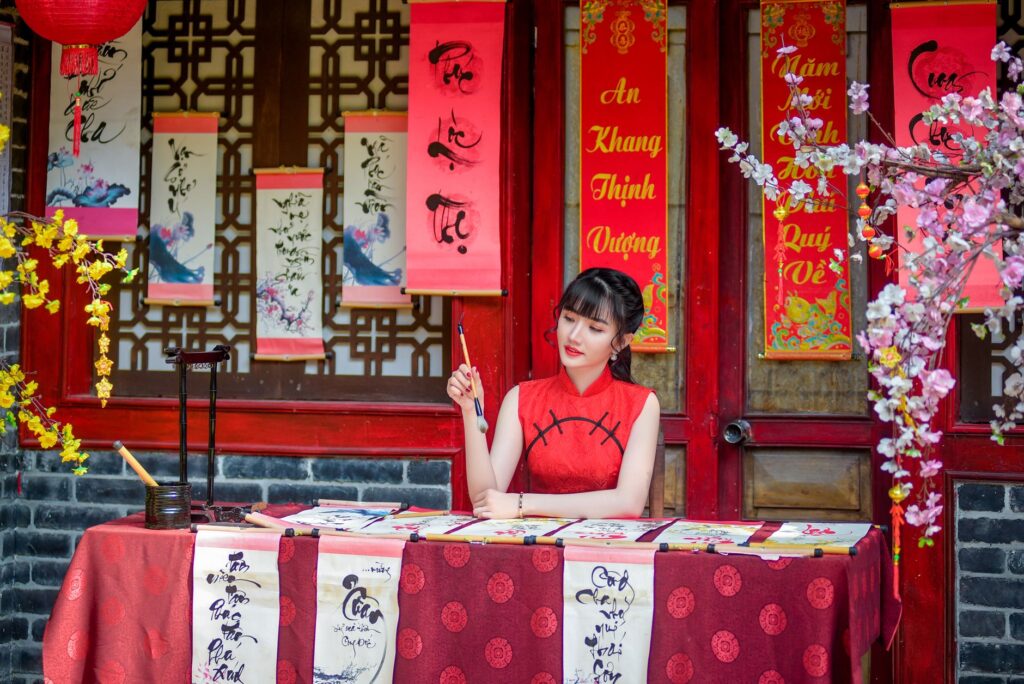 Promotional Staff for a Chinese New Year Celebration in Singapore